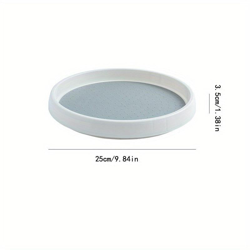 360u00b0 Rotating Seasoning Tray Dip Bowl Fruit Dish Seasoning Plate Bathroom Shelf