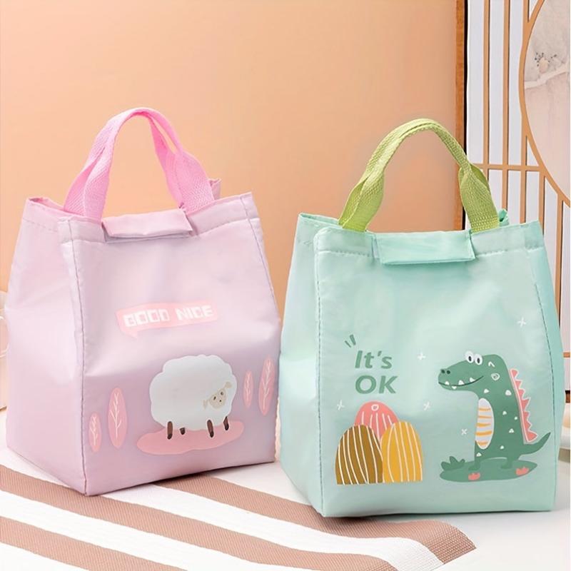 Cartoon Bear Lunch Bag for Teens and Workers Insulated Portable Picnic Bag