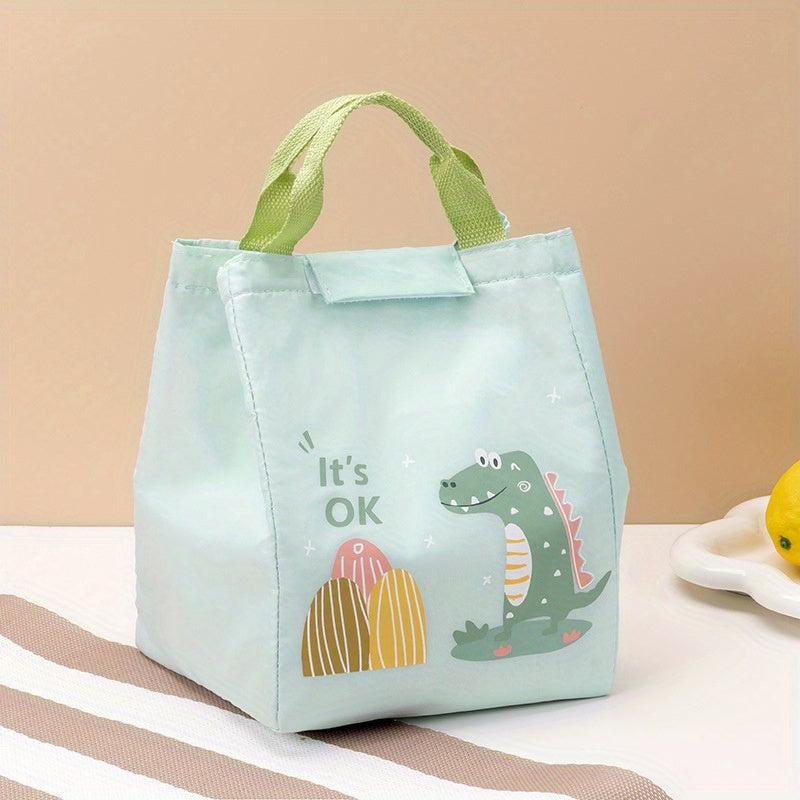 Cartoon Bear Lunch Bag for Teens and Workers Insulated Portable Picnic Bag