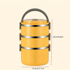 Stainless Steel Insulated Lunch Box with Divided Compartments