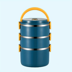 Stainless Steel Insulated Lunch Box with Divided Compartments
