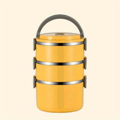 Stainless Steel Insulated Lunch Box with Divided Compartments