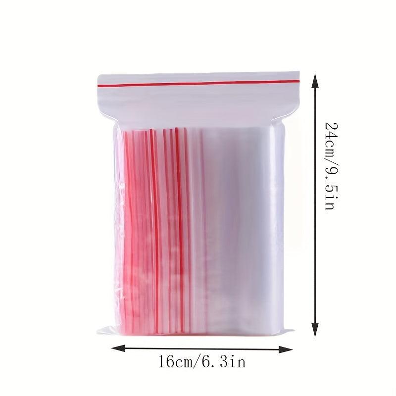 200pcs Self-Sealing Storage Zipper Bags Leak Proof Freeze