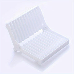 Foldable Dish Rack Multifunctional Utensil Holder for Kitchen Countertop