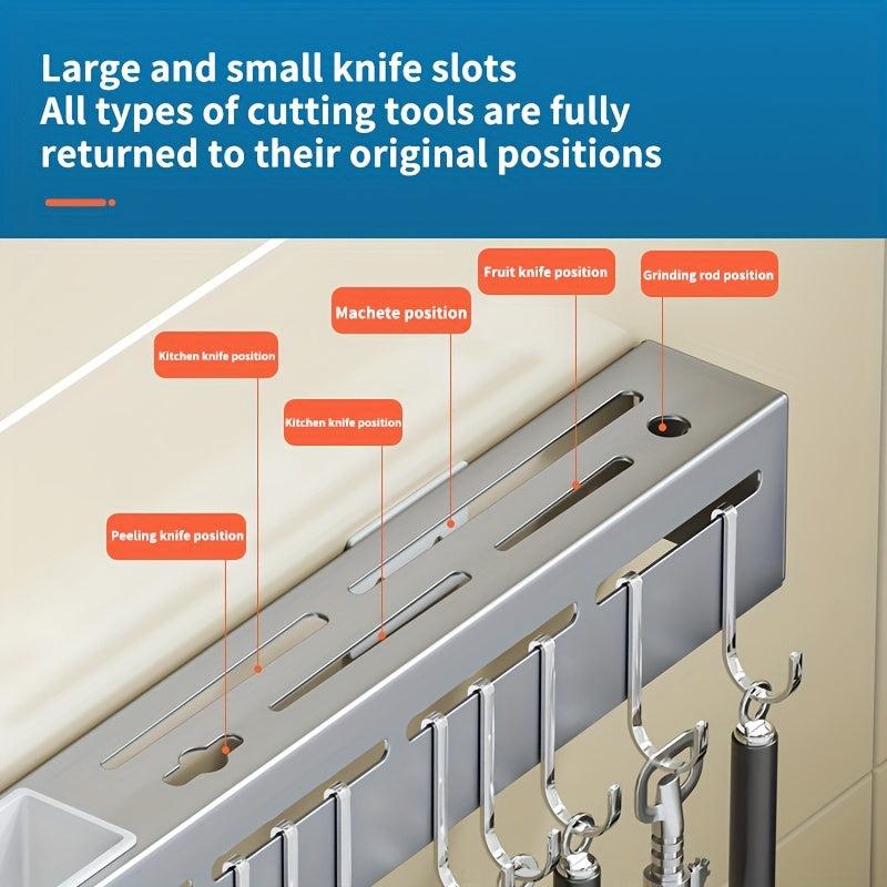 Chopsticks Holder Storage Rack Wall Mounted Utensils Rack