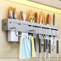 Chopsticks Holder Storage Rack Wall Mounted Utensils Rack