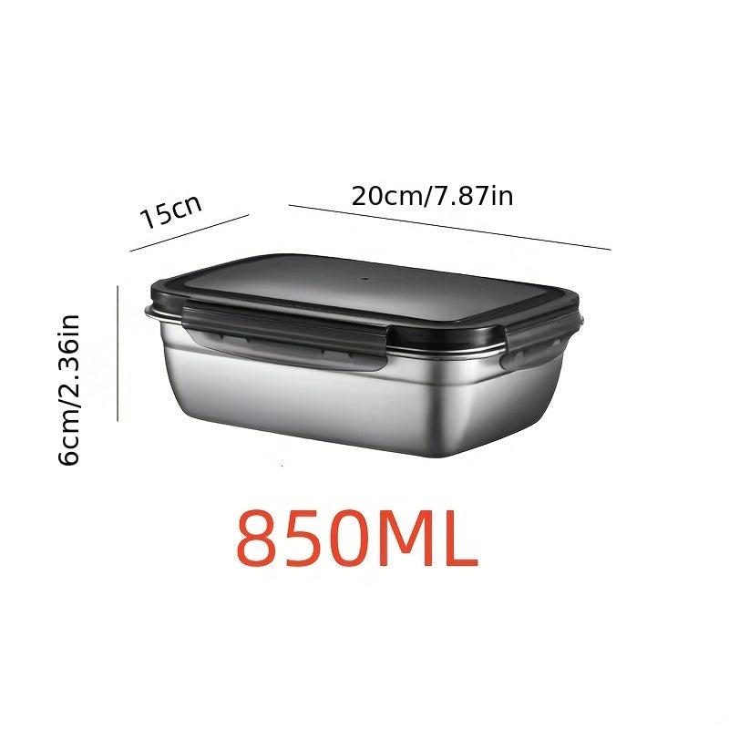SUS304 Stainless Steel Food Storage Container with Lid