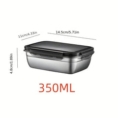 SUS304 Stainless Steel Food Storage Container with Lid