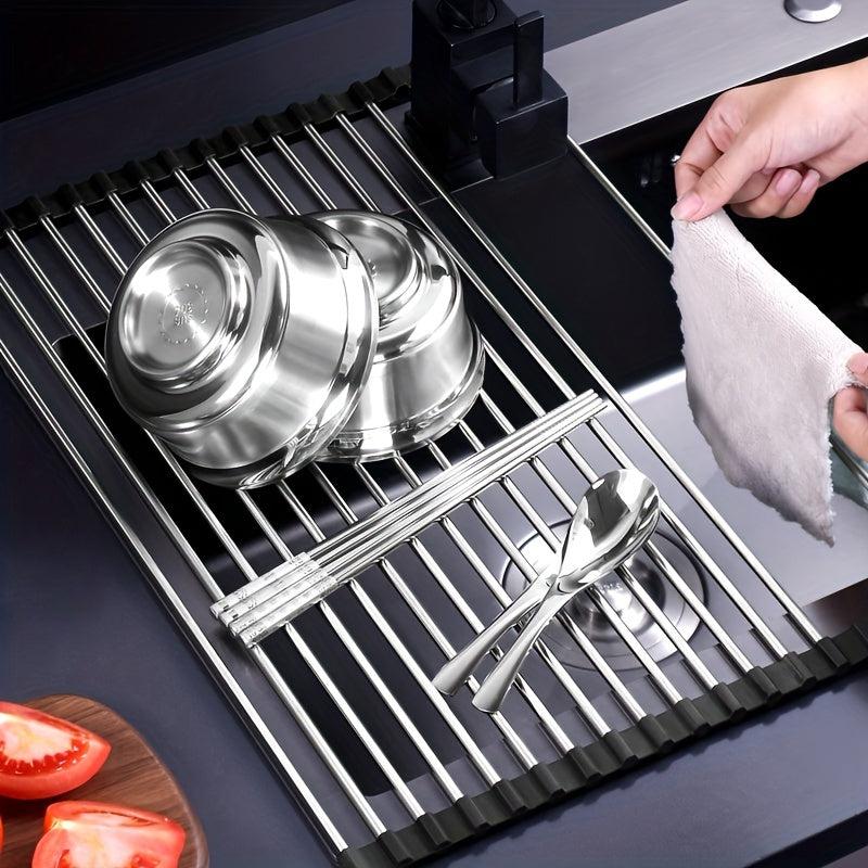 1pc Kitchen Sink Drain Basket With 9 12 18 Tubes Sink Drain Rack