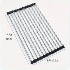 1pc Kitchen Sink Drain Basket With 9 12 18 Tubes Sink Drain Rack