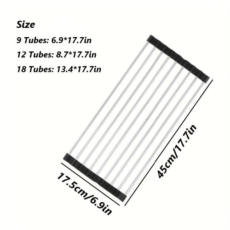 1pc Kitchen Sink Drain Basket With 9 12 18 Tubes Sink Drain Rack