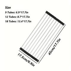 1pc Kitchen Sink Drain Basket With 9 12 18 Tubes Sink Drain Rack