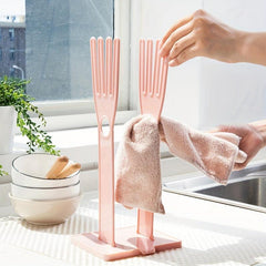 Kitchen Glove Holder Mitten Dryer Reusable Bag Dish Towel Drying Organizer
