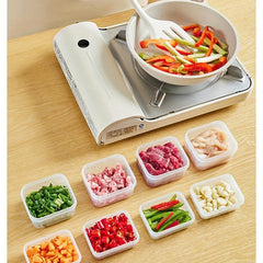 4pcs Transparent Refrigerator Storage Box Keep Food Fresh
