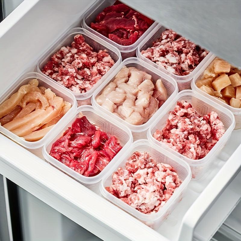 4pcs Transparent Refrigerator Storage Box Keep Food Fresh