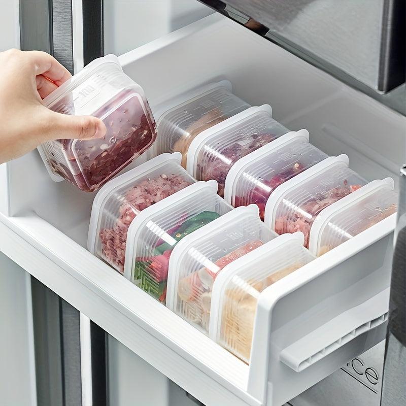 4pcs Transparent Refrigerator Storage Box Keep Food Fresh