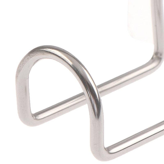 Wall Mounted Hook Punch Washbasin Holder Stainless Steel Bathroom Storage