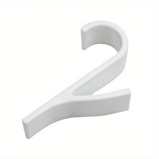 2pcs Kitchen Bathroom Hanger Clips Storage Racks Clear Hanger Towel Clothes Scar