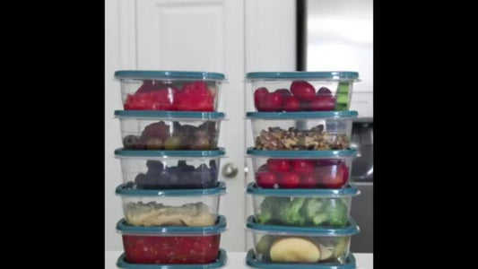 10pcs Rectangular Plastic Food Storage Box Set with Lid
