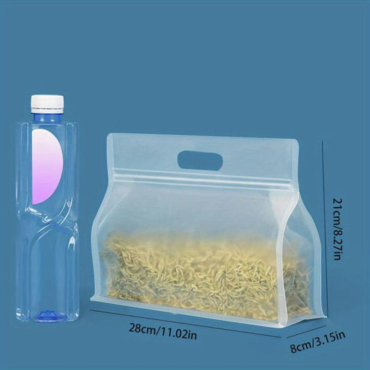 10pcs Silicone Leakproof Food Storage Bag For Kitchen Organizer
