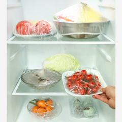 100 Reusable Plastic Bag Food Cover Elastic Stretch Bowl Cover