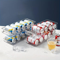 Beverage Storage Boxes 2 Layer Fridge Organizer Set