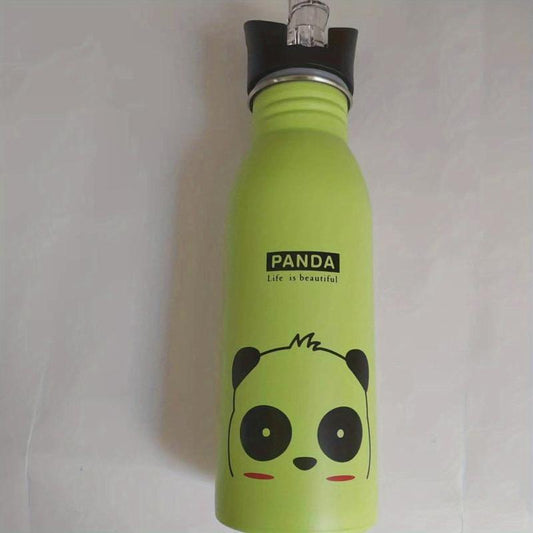 Kids' Stainless Steel Insulated Water Bottle w/ Straw - Portable & Fashionable