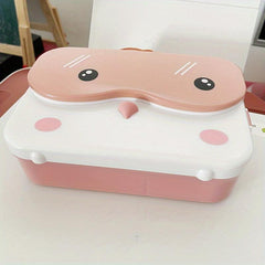 Cartoon Insulation Lunch Box Square Divided for Teenagers & Workers