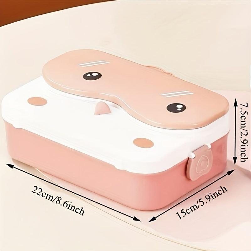 Cartoon Insulation Lunch Box Square Divided for Teenagers & Workers