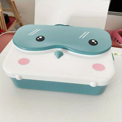 Cartoon Insulation Lunch Box Square Divided for Teenagers & Workers