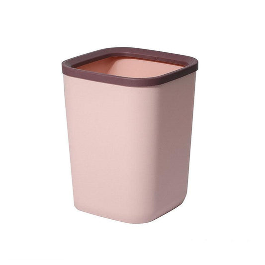 1pc Square Trash Can Plastic Bucket Household Pressure Ring Trash Can