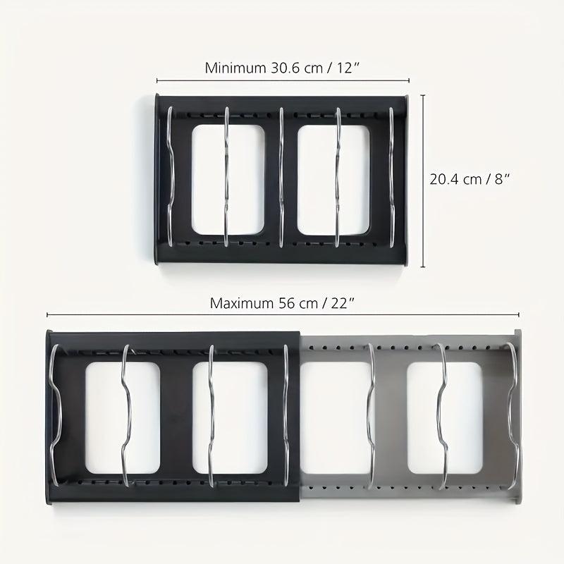 Expandable Pot And Pan Organizer Rack - Adjustable Dividers