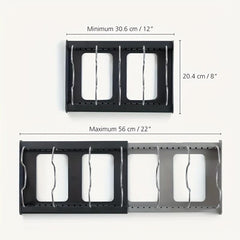 Expandable Pot And Pan Organizer Rack - Adjustable Dividers