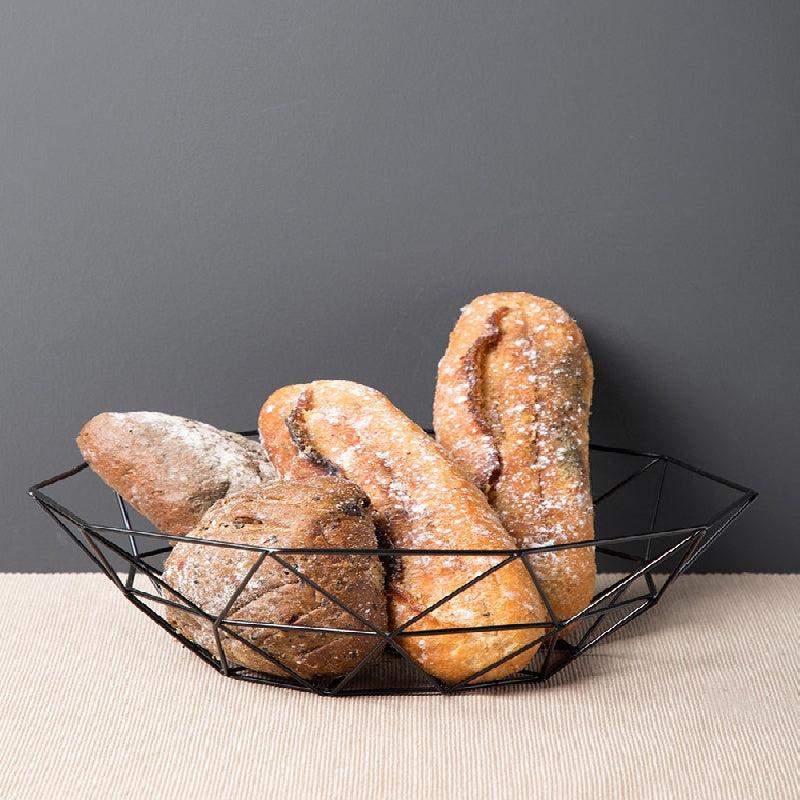 Nordic Style Wrought Iron Fruit Basket Stainless Steel Fruit Bowl