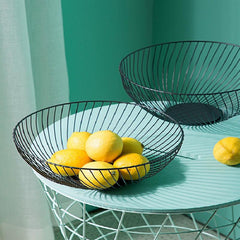 Nordic Style Wrought Iron Fruit Basket Stainless Steel Fruit Bowl