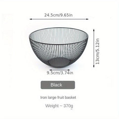 Nordic Style Wrought Iron Fruit Basket Stainless Steel Fruit Bowl