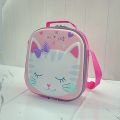 3D Cat Lunch Bag Reusable for Work School Picnic Beach