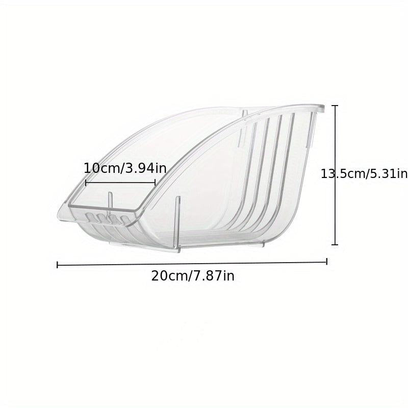 Transparent Dish Rack Organizer for Countertop and Cabinet