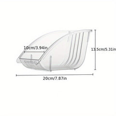 Transparent Dish Rack Organizer for Countertop and Cabinet