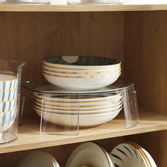Transparent Dish Rack Organizer for Countertop and Cabinet
