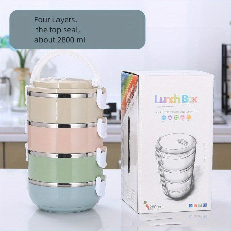 Stainless Steel Bento Box Leakproof Food Container Home Kitchen Supplies