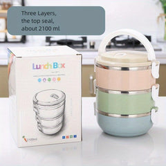 Stainless Steel Bento Box Leakproof Food Container Home Kitchen Supplies