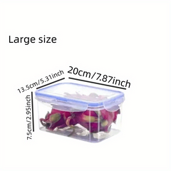 2pcs Kitchen Refrigerator Crisper Fruit Storage Sealed Box Hand Wash