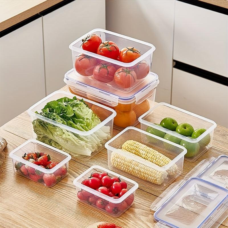 2pcs Kitchen Refrigerator Crisper Fruit Storage Sealed Box Hand Wash