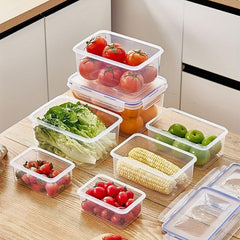2pcs Kitchen Refrigerator Crisper Fruit Storage Sealed Box Hand Wash