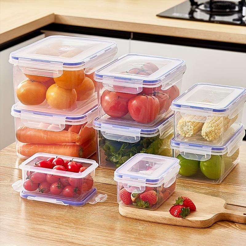 2pcs Kitchen Refrigerator Crisper Fruit Storage Sealed Box Hand Wash