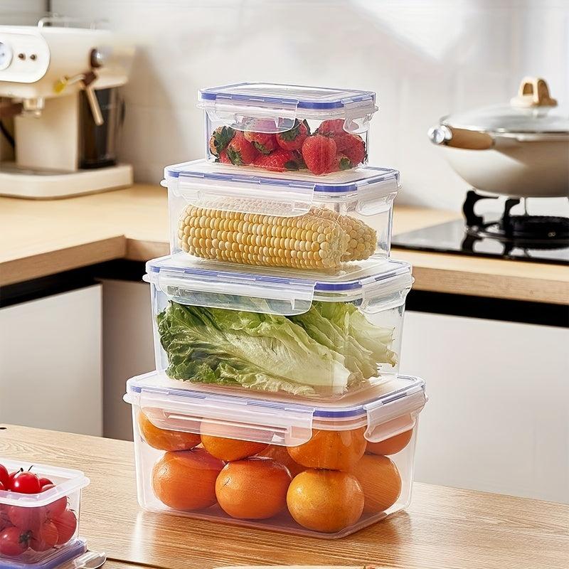 2pcs Kitchen Refrigerator Crisper Fruit Storage Sealed Box Hand Wash