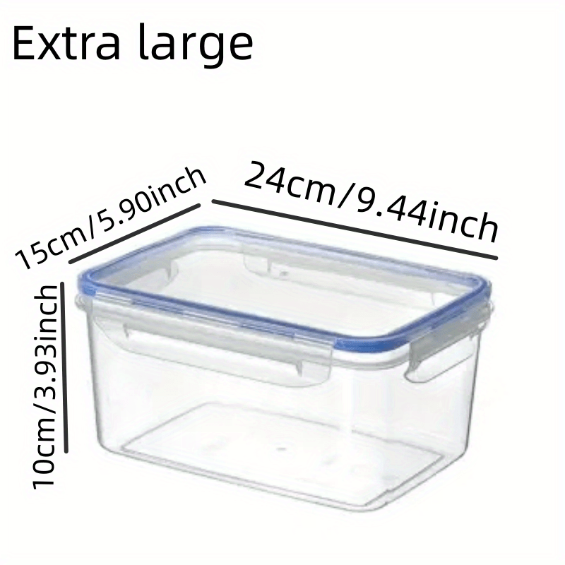 2pcs Kitchen Refrigerator Crisper Fruit Storage Sealed Box Hand Wash
