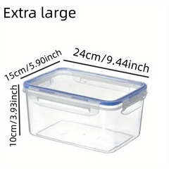 2pcs Kitchen Refrigerator Crisper Fruit Storage Sealed Box Hand Wash