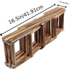 Foldable 10 Bottle Countertop Wine Rack